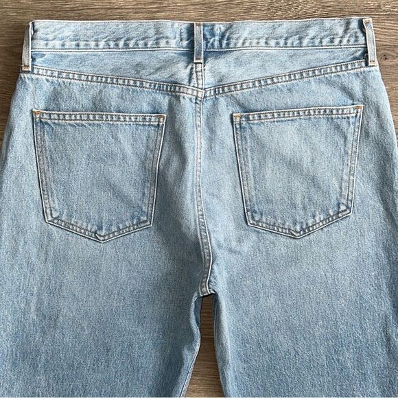 AGOLDE Lana Slice Straight Leg Jeans Size 31 Mid Rise Light Blue 90s Revolve - Picture 10 of 13